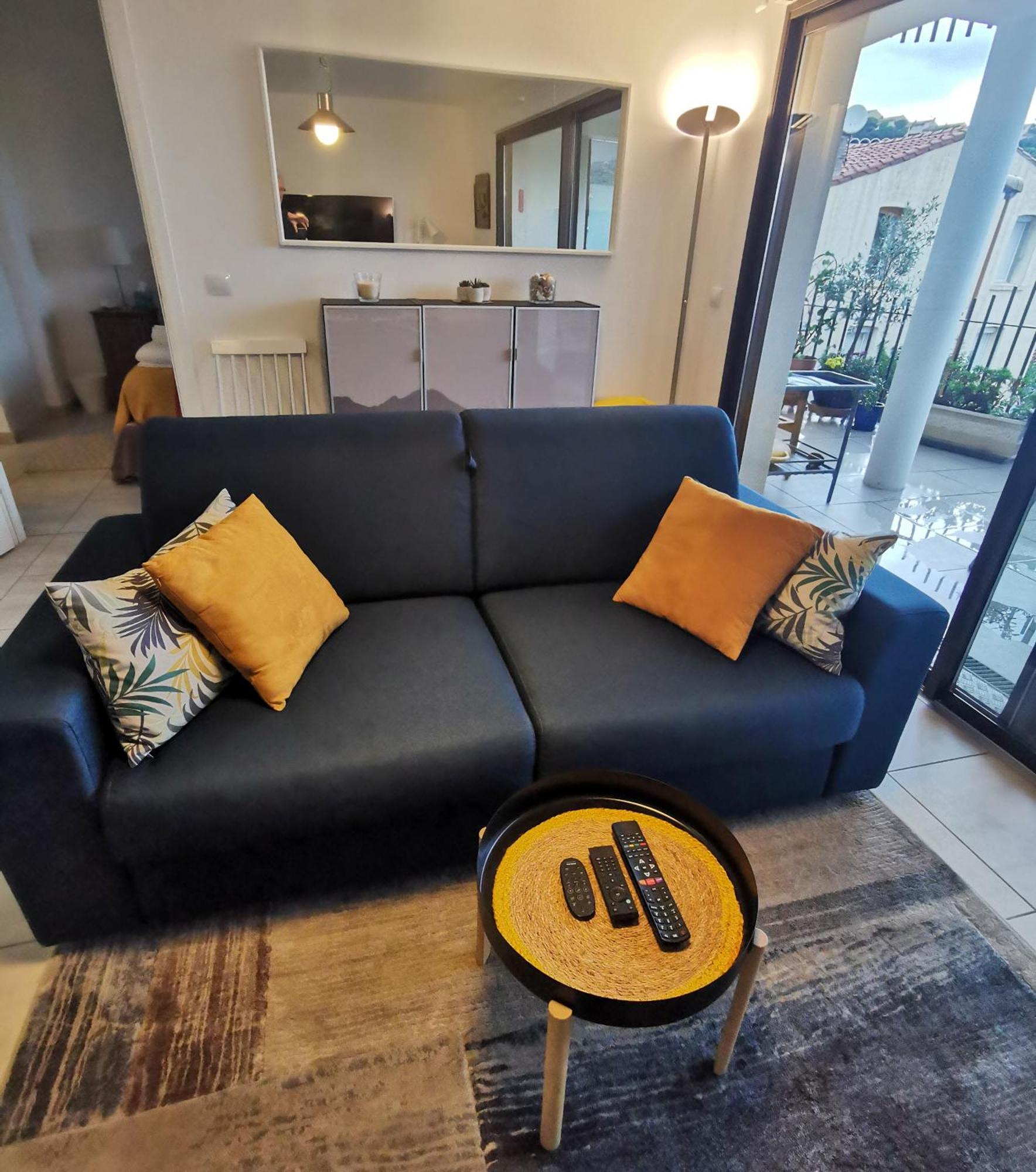1Br Apartment T2 54M2 Onde Marine 2Nd Floor Lift Wifi Ac Parking Port Vendres Exterior photo