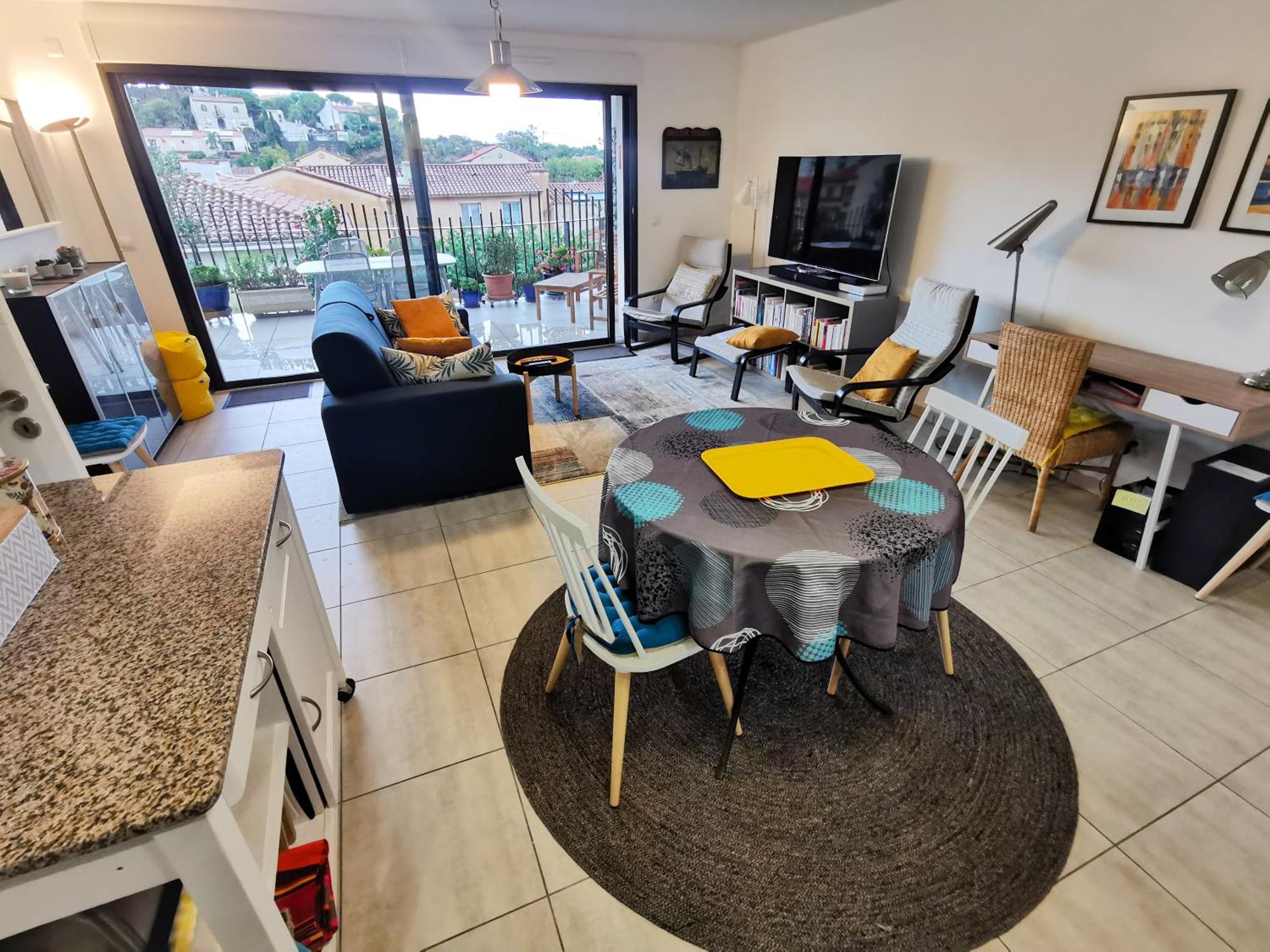 1Br Apartment T2 54M2 Onde Marine 2Nd Floor Lift Wifi Ac Parking Port Vendres Exterior photo